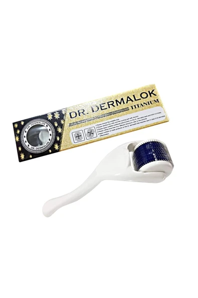 Dermaroller Professional-Saç, Sakal, Kaş, Serum Kullanımına Uygun Yeni Seri 1mm beyaz