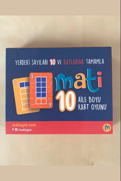 Mati 10 Çocuk Öğretici Zeka Oyunu 10 - Akıldan Toplamayı Geliştiren Aile Boyu Akıl Oyunu