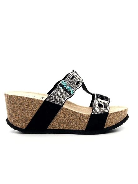 Guja 25Y101 Kadın Taşlı Comfort Dolgu Topuk Terlik - 2