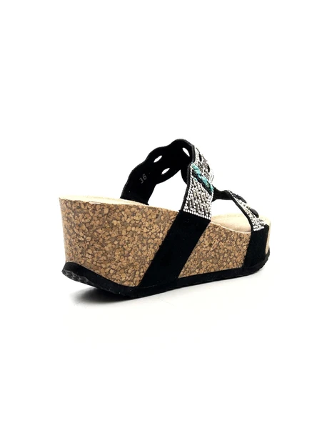 Guja 25Y101 Kadın Taşlı Comfort Dolgu Topuk Terlik - 3