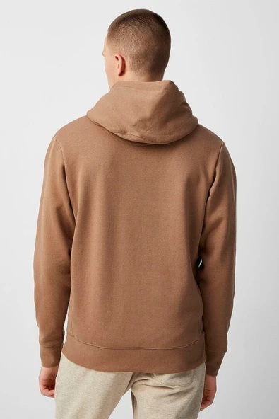 Erkek Kapşonlu Rahat Kalıp İçi Polarlı 3 iplik Kalın SweatShırt spr25sw55 - Resim 9