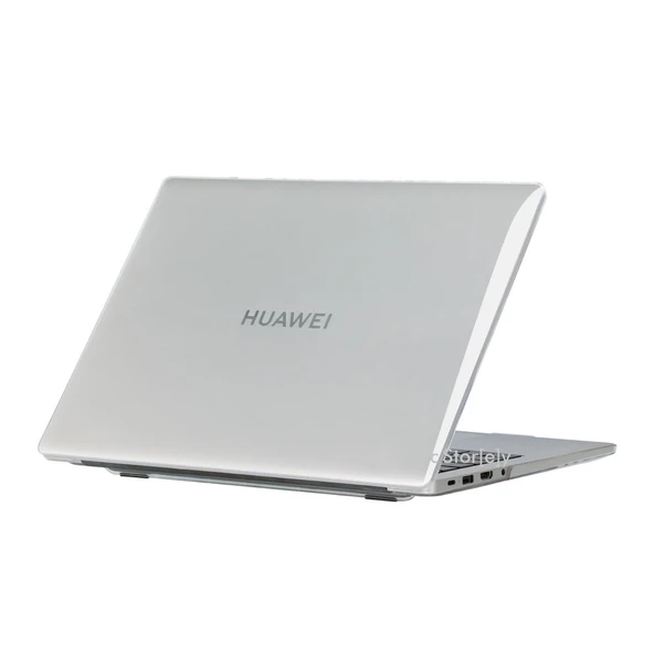 Huawei Matebook 14 Kılıf (2024 Yılı) ile Uyumlu Kristal Parlak iz Yapmaz Koruyucu Kılıf
