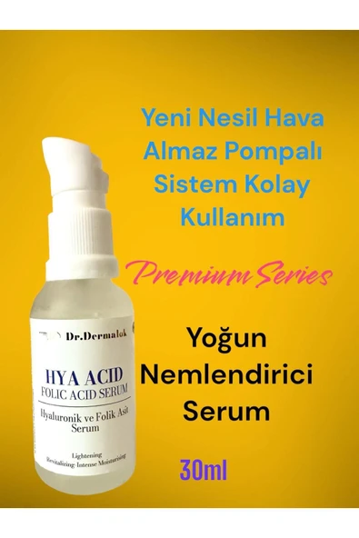 Hyaluronik ve Folik Asit Premium Series Serum Yoğun Nemlendirici 30 ml