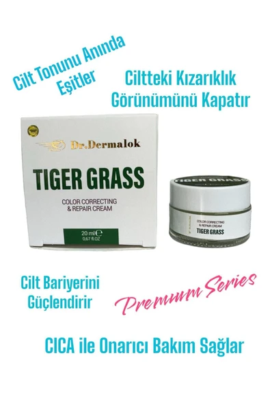 TIGER GRASS Ton Eşitleyici Yoğun Onarıcı Yatıştırıcı Kızarıklık Karşıtı Premuım Series Yüz Kremi