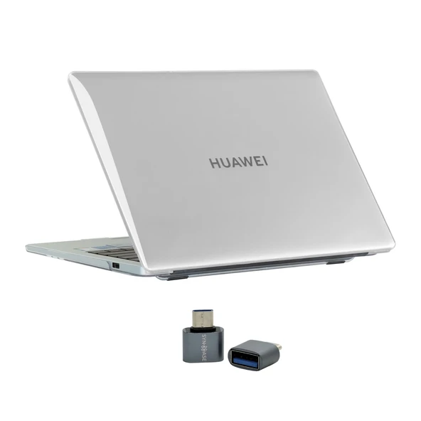 Huawei Matebook 14 Kılıf (2024 Yılı) ile Uyumlu Kristal Parlak iz Yapmaz Koruyucu Kılıf - 1