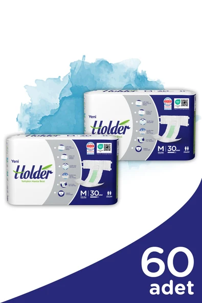 Holder Yetişkin Belbantlı Hasta Bezi Medium 30 x 2 Adet - Resim 2