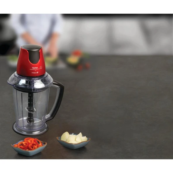 Tefal MB4705 MasterChop Powelix Maxi 4 Bıçaklı Rondo ve Doğrayıcı 500 W Kırmızı - 5