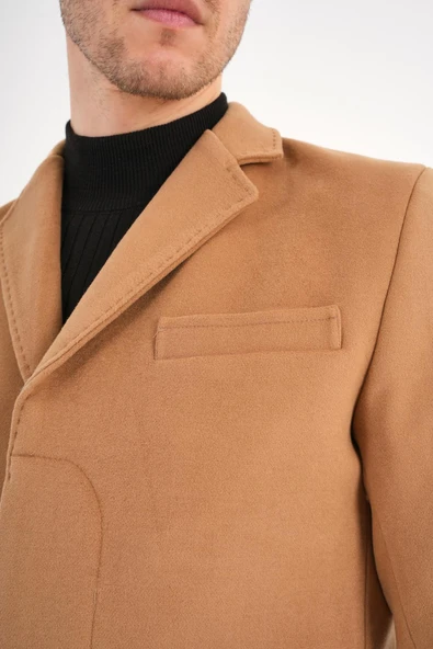 Chill Camel Erkek Kaşe Kaban - 4