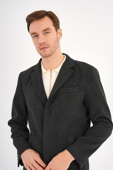 Chill Füme Erkek Kaşe Kaban - 2