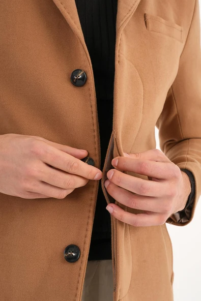 Chill Camel Erkek Kaşe Kaban - 5