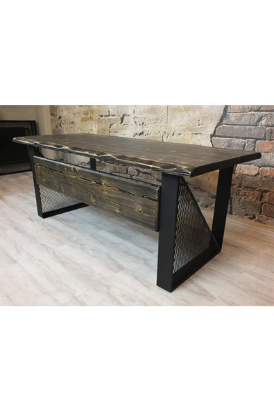 NT Concept Ntconcept Masif Ağaç Ofis Ve Çalışma Masası(100cm-220cm)
