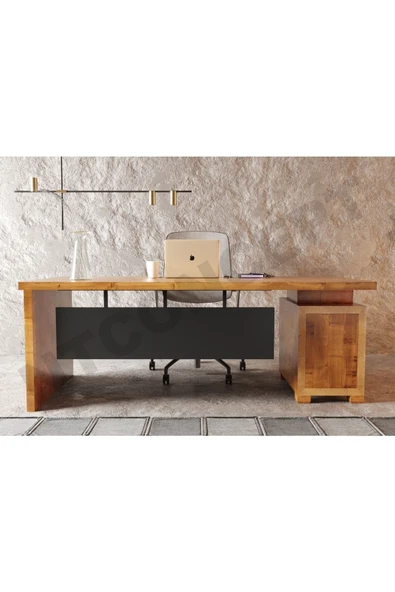 NT Concept Ken Ntconcept Masif Ağaç Ofis Ve Çalışma Masası(75cm-200cm)