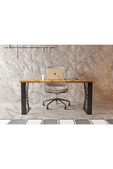 NT Concept Masif Ağaç Ofis Ve Çalışma Masası 75 cm-160 cm
