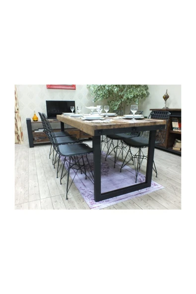 NT Concept Ntconcept Masif Ağaç Yemek Masası - 85cm-185cm Masa ürün görseli 1