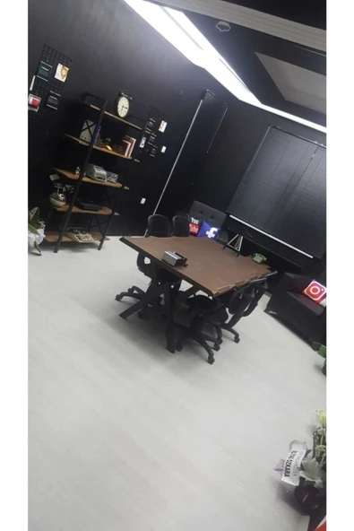 NT Concept Ntconcept Masif Doğal Ağaç Toplantı Ve Ofis Masası(100cm-240cm) - 2