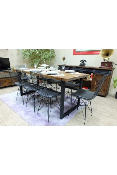 NT Concept Ntconcept Doğal Ağaç Yemek Masası 85cm 185cm Masa ürün görseli