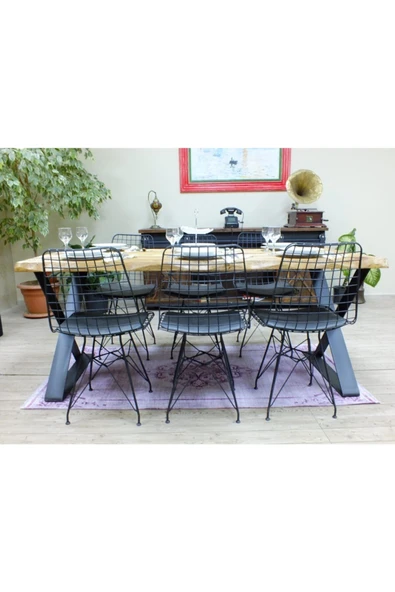 NT Concept Doğal Ağaç Yemek Masası - (85cm-150cm Masa) - 2