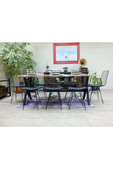 NT Concept Doğal Ağaç Yemek Masası - (100cm-210cm Masa) - 5