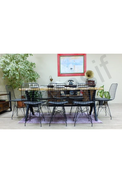 NT Concept Ntconcept Doğal Ağaç Yemek Masası - (85cm-125cm Masa) - Resim 7