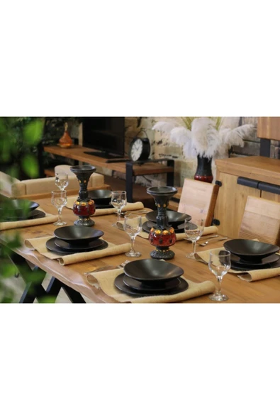 NT Concept Ntconcept Masif Ağaç Mutfak Masası(85cm-150cm Masa) - Resim 6