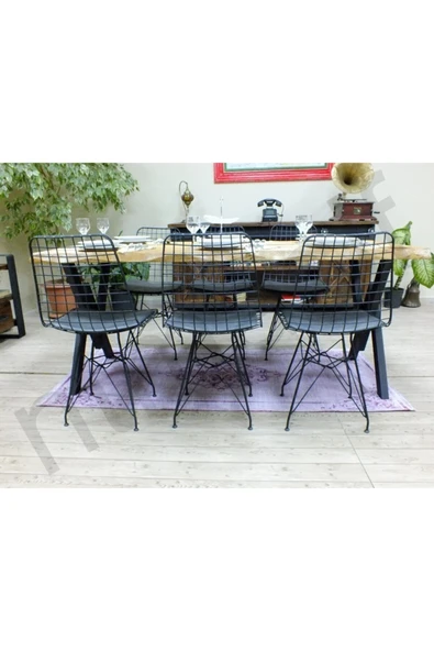 NT Concept Ntconcept Doğal Ağaç Yemek Masası - (85cm-125cm Masa) - Resim 4