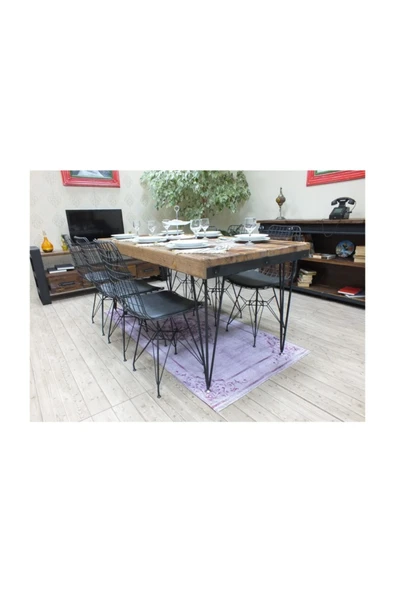 NT Concept Ntconcept Masif Ağaç Yemek Masası - 85cm-200cm Masa