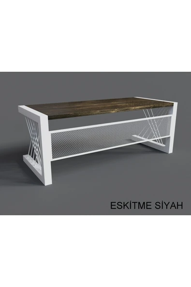 NT Concept Ntconcept Doğal Ahşap Ofis Ve Çalışma Masası-85cm-260cm-renk Seçenekli - 3