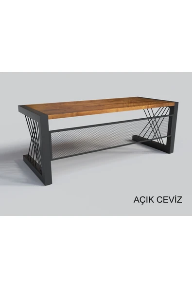 NT Concept Ntconcept Doğal Ahşap Ofis Ve Çalışma Masası-85cm-220cm-renk Seçenekli