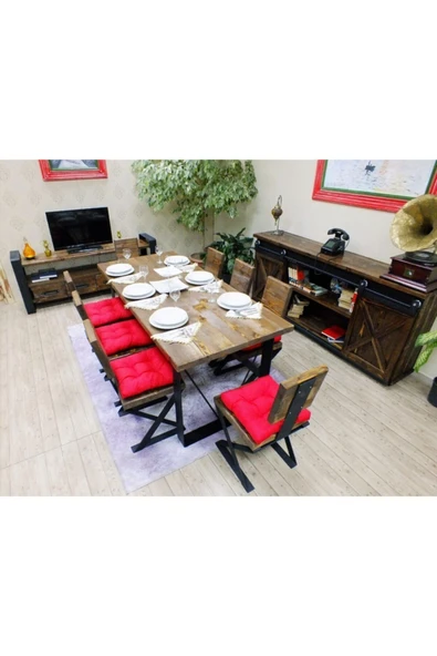 NT Concept Doğal Ağaç Yemek Masası - (60cm-120cm Masa) - 2