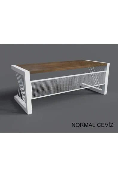 NT Concept Ntconcept Doğal Ahşap Ofis Ve Çalışma Masası-85cm-260cm-renk Seçenekli - 5