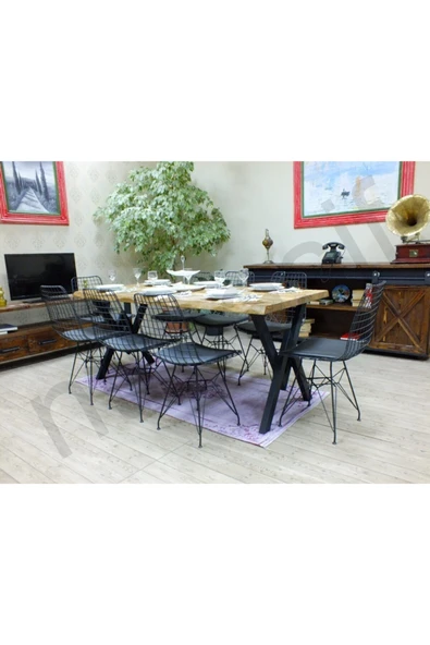 NT Concept Ntconcept Masif Ağaç Mutfak Masası(60cm-120cm Masa) - 8