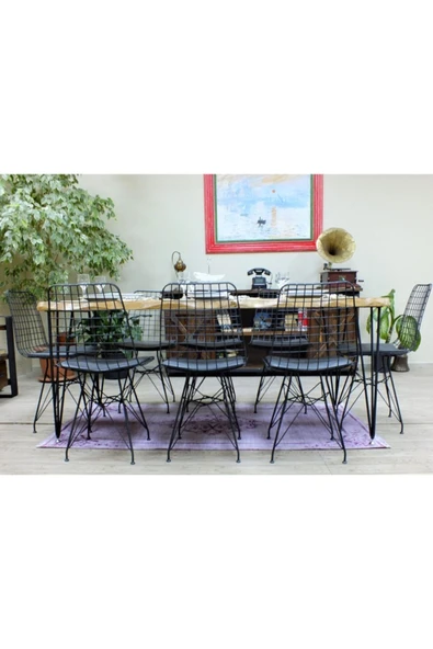 NT Concept Doğal Ağaç Yemek Masası - (85cm-125cm Masa) - Resim 2