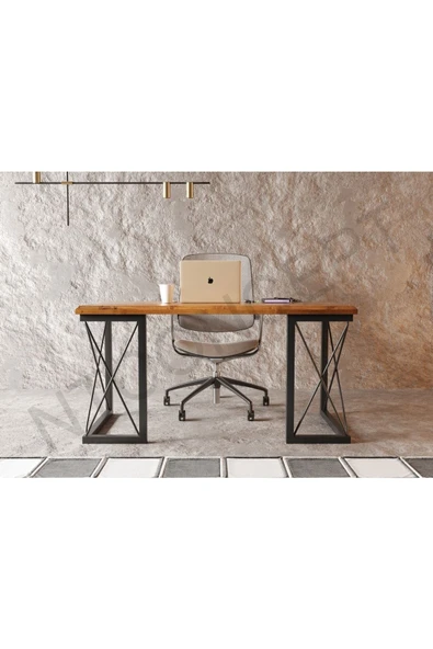 NT Concept Wain Ntconcept Masif Ağaç Ofis Ve Çalışma Masası(75cm-160cm)