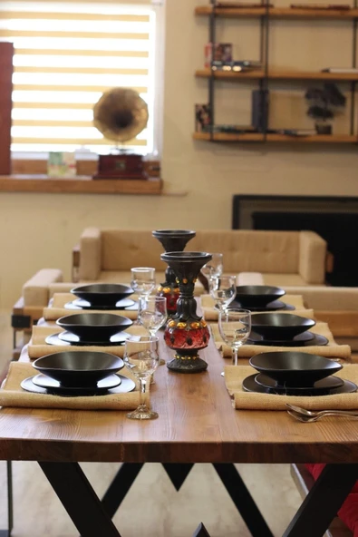 NT Concept Doğal Ahşap Yemek Masası (85CM-150CM MASA-SADECE MASA) - Resim 5