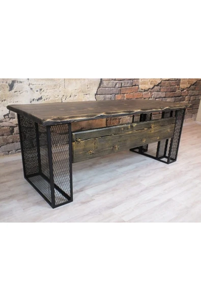 NT Concept Ntconcept Masif Ağaç Ofis Ve Çalışma Masası(85cm-160cm) - 7