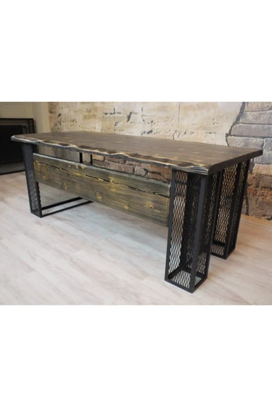 NT Concept Ntconcept Masif Ağaç Ofis Ve Çalışma Masası(85cm-180cm)
