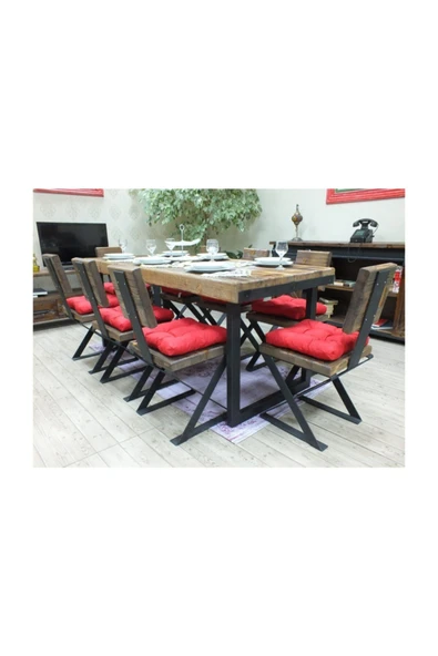 NT Concept Ntconcept Masif Ağaç Yemek Masası - 85cm-150cm Masa - 2