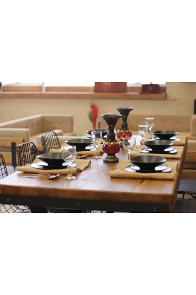 NT Concept Ntconcept Masif Ağaç Mutfak Masası Takımı(85cm-150cm Masa+4 Sandalye)-aynı Gün Kargo - Resim 6