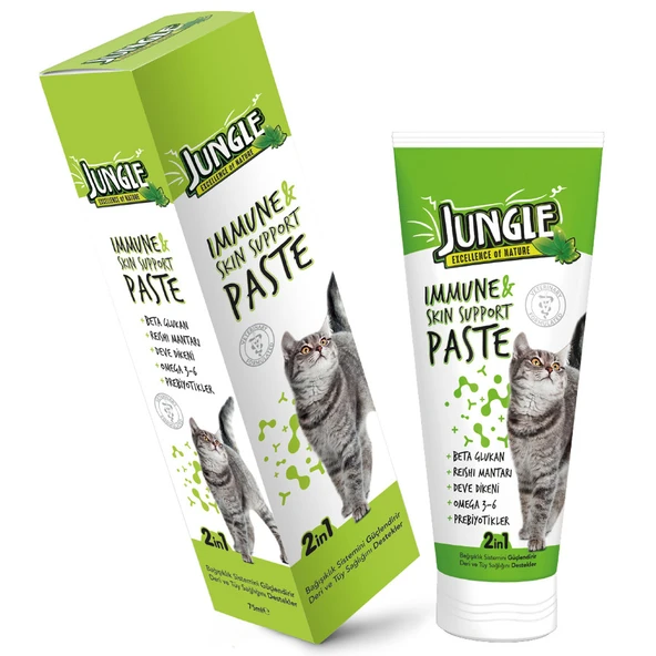 Jungle Cat Anti-Hairball & Multivitamin Kedi Macunu 75 ml