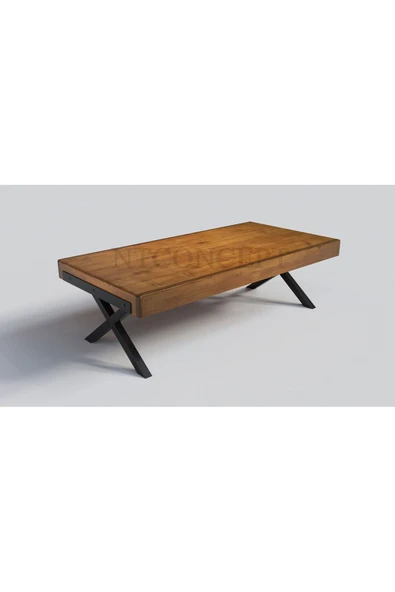 NT Concept Ntconcept Doi X Ayak Masif Ahşap Sehpa(75cm-140cm-h44cm) - 2