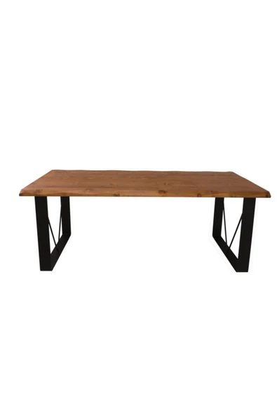 NTCollection Ntconcept Masif Ağaç Bahçe Masası 85cm-120cm Açıkceviz - 3