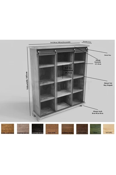 NT Concept Ntconcept Avi Masif Ağaç Dolap(140cm) - 2