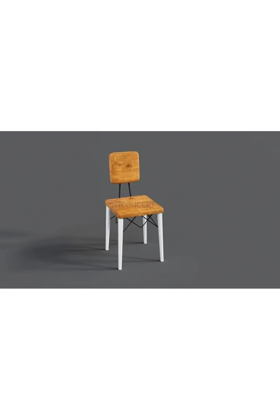 NT Concept Ntconcept Round Doğal Ahşap Ayak Sandalyeli Yuvarlak Masa Takımı - 5
