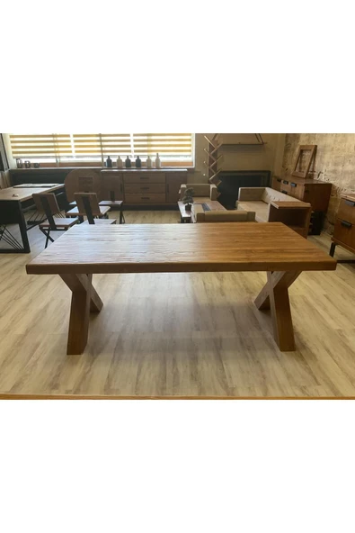 NTCollection Doğal Ahşap Masif Toscana Yemek Masası - 4