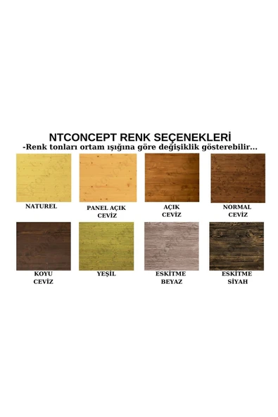 NT Concept Ntconcept Round Doğal Ahşap Sandalyeli Yuvarlak Masa Takımı