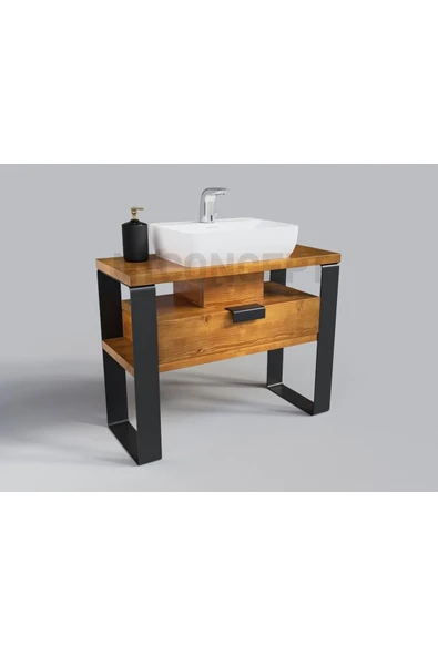 NT Concept Ntconcept Ipek Masif Ahşap Lavabo Dolabı Hilton(110cm)