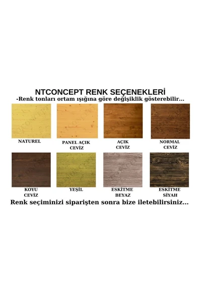 NTCollection NTconcept Masif Ahşap Yuvarlak Sehpa - 7