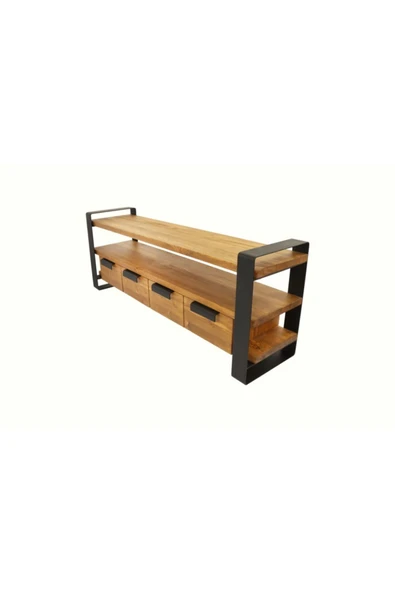 NT Concept Ntconcept Masif Ağaç Tv Stand(140cm) - 3
