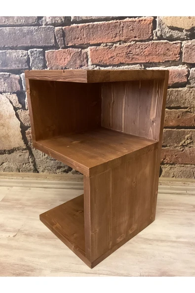 NTCollection NTConcept Ahşap Masif Yan Sehpa Kitaplık - 3