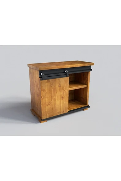 NT Concept Ntconcept Doğal Ahşap Ofis Konsolu(80cm-h90cm-41cm)
